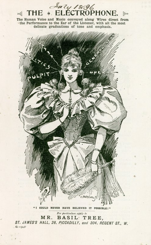 Az elektrofon, 1896. július alkotó: English School