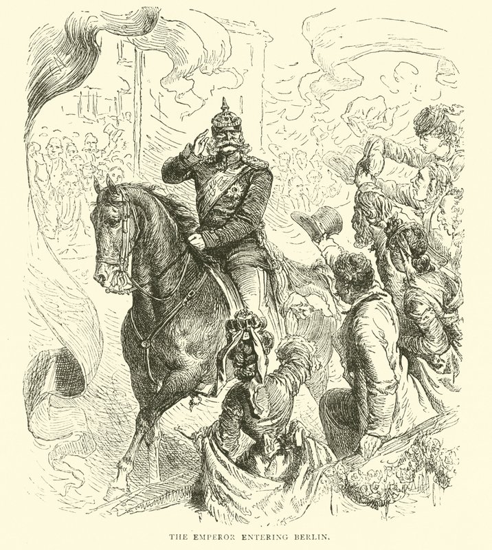 A császár belépése Berlinbe, 1871. március alkotó: English School