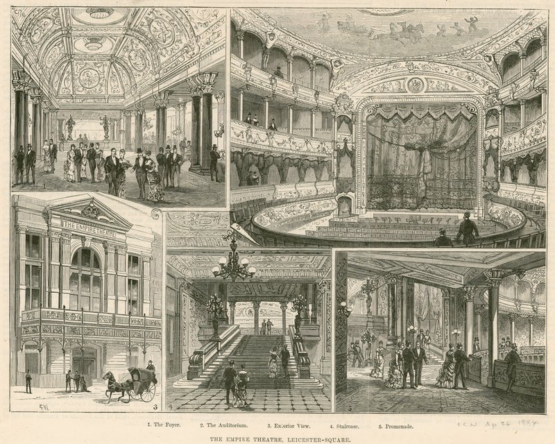 Az Empire Színház, Leicester Square, London alkotó: English School
