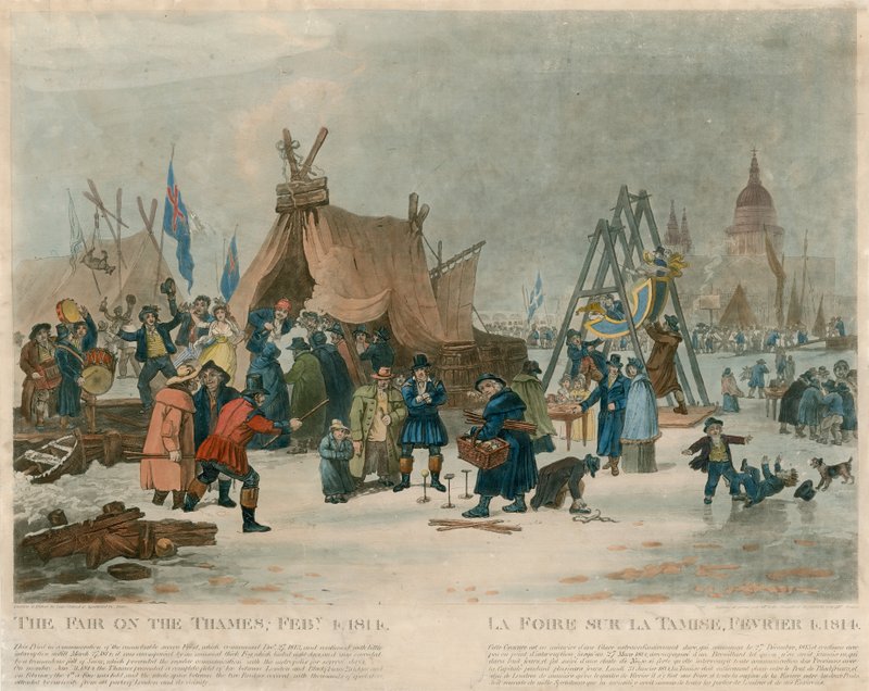 A Temzei Vásár, 1814. február 4 alkotó: English School