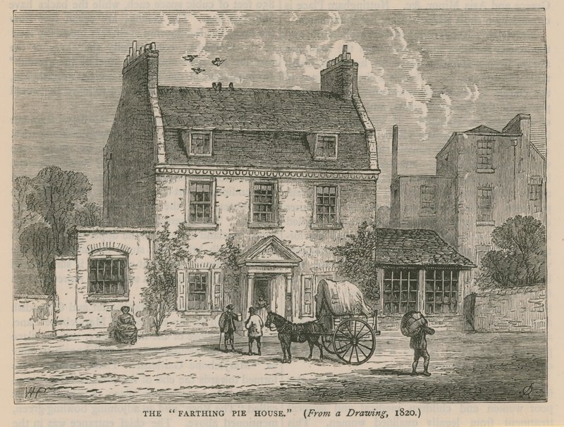A Farthing Pie House Marylebone-ban alkotó: English School