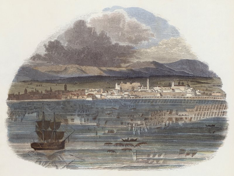 A Fata Morgana (színes metszet) alkotó: English School