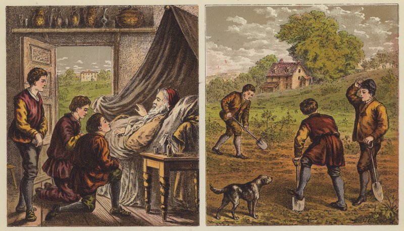 Az apák öröksége (színes litográfia) alkotó: English School