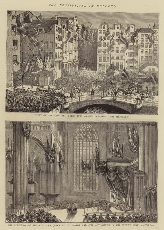 Ünnepek Hollandiában (metszet) alkotó: English School