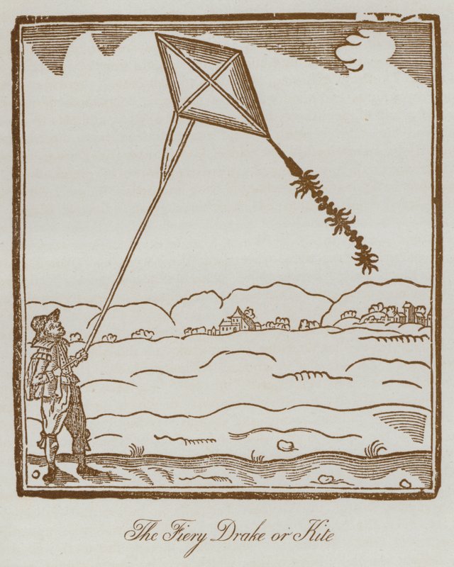 The Fiery Drake vagy Kite (litho) alkotó: English School