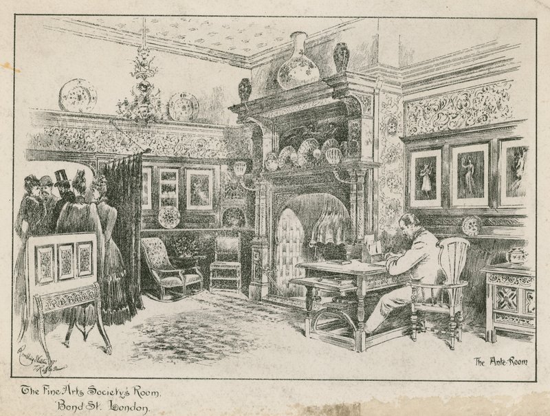 The Fine Arts Society Room, Bond Street, London – az Ante-Room alkotó: English School