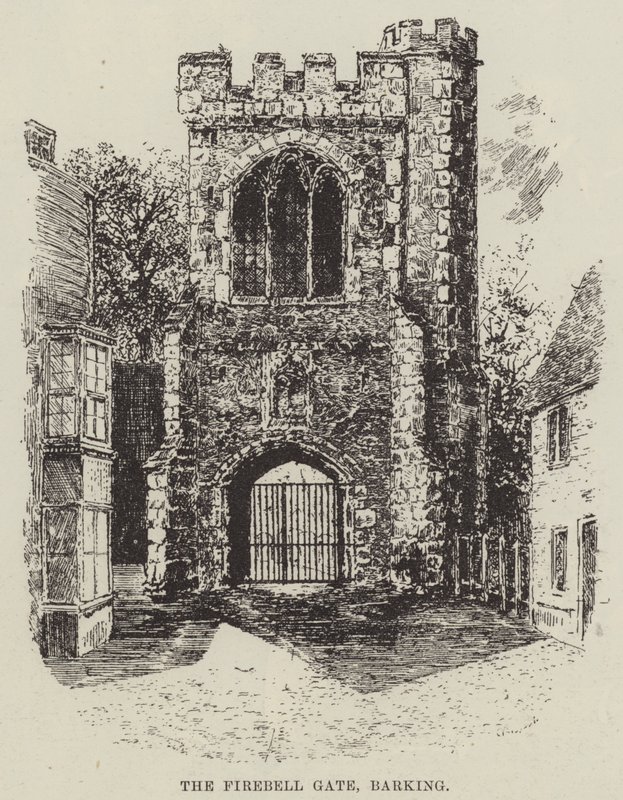 A tűzharang kapuja, ugatás (metszet) alkotó: English School