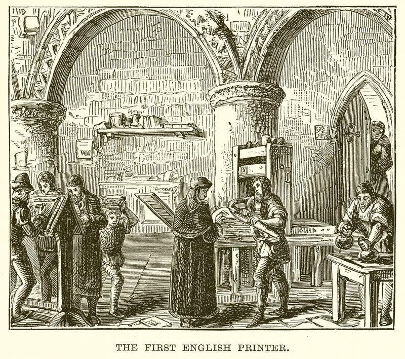 Az első angol nyomtató alkotó: English School