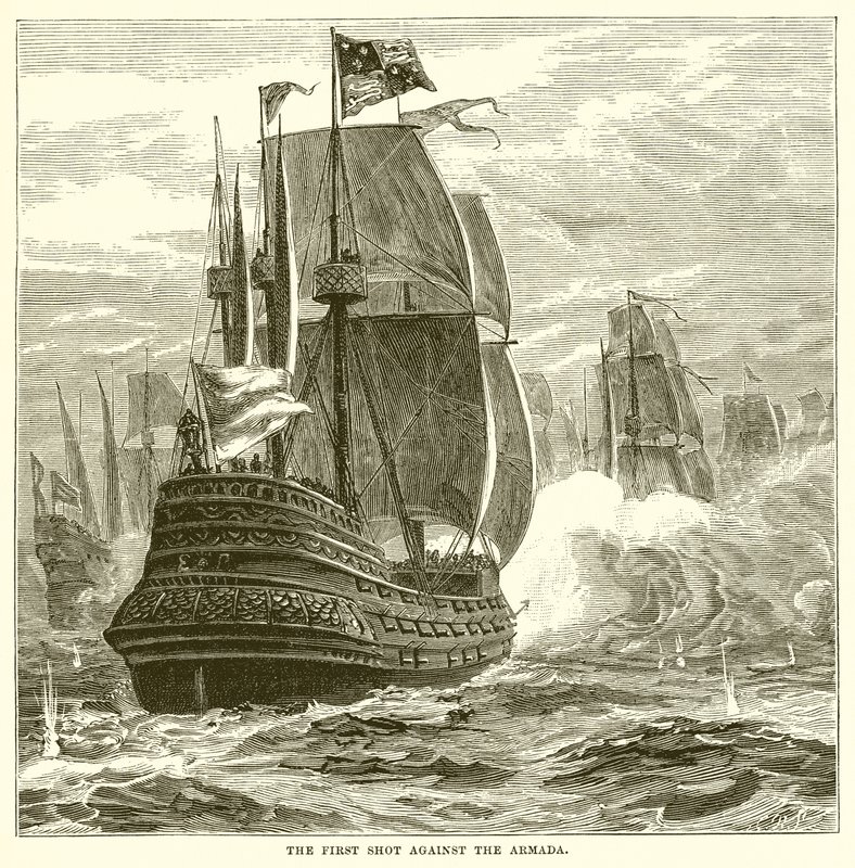 Az első lövés az Armada ellen alkotó: English School