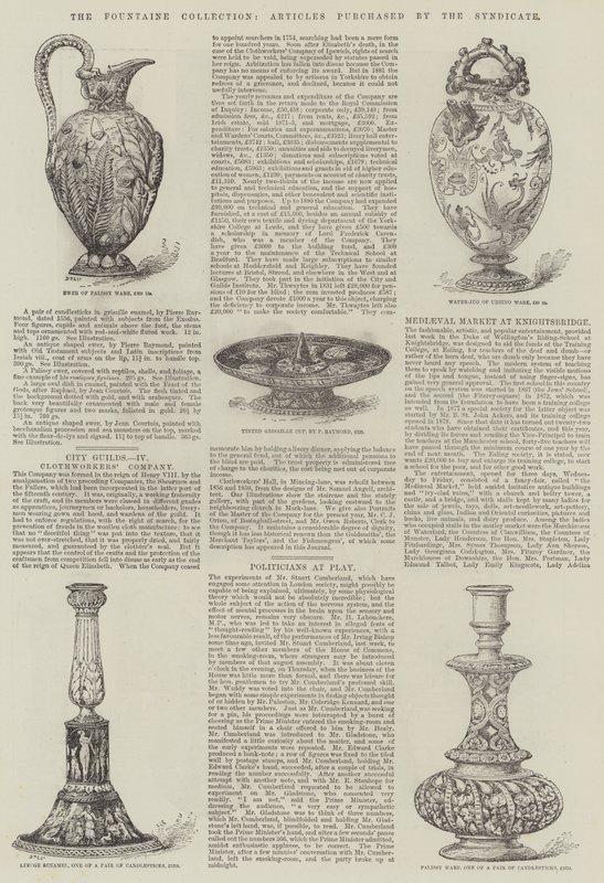 The Fountaine Collection, a Syndicate által vásárolt cikkek (metszet) alkotó: English School