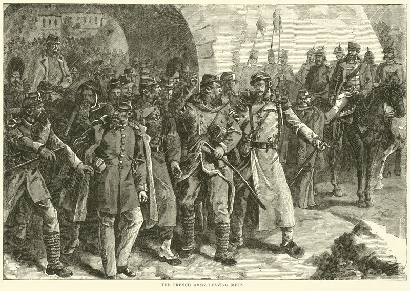 A francia hadsereg elhagyja Metz-et, 1870. október alkotó: English School