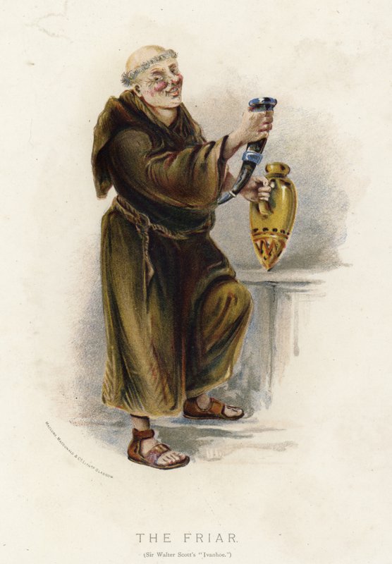 A szerzetes, Walter Scotts Ivanhoe-tól alkotó: English School