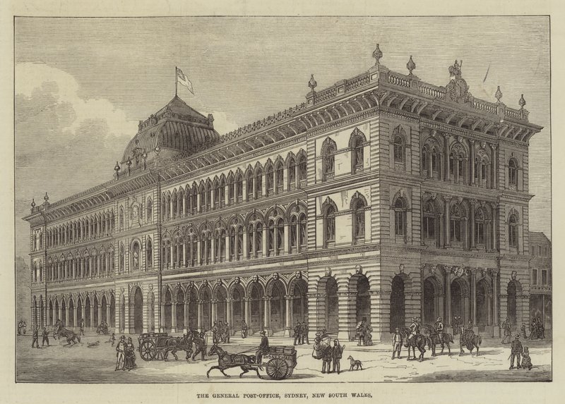 The General Post-Office, Sydney, New South Wales (metszet) alkotó: English School