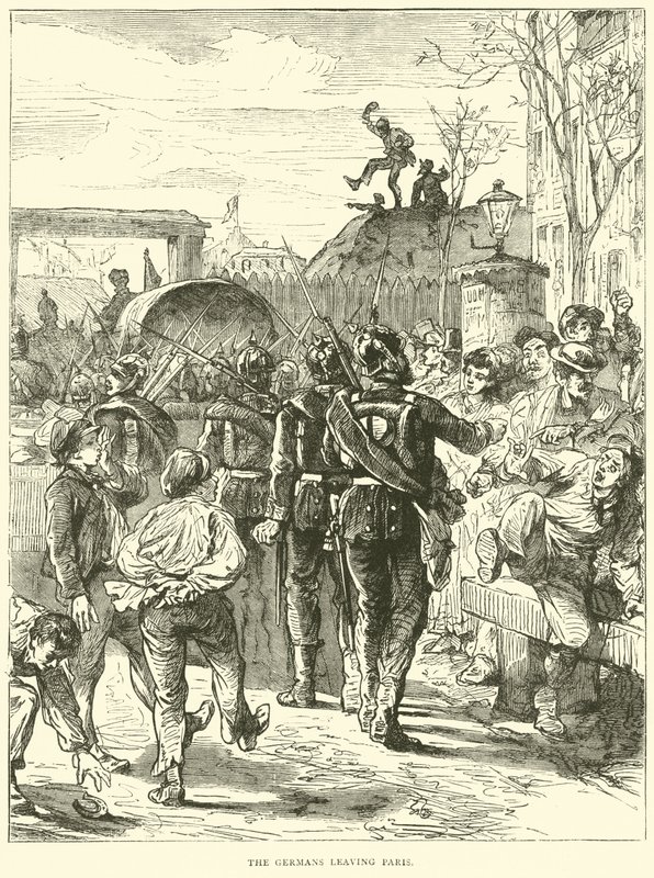 A németek elhagyják Párizst, 1871. március alkotó: English School