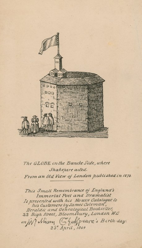 The Globe, Bankside, London, egy 1579-ben megjelent régi londoni nézet alapján alkotó: English School