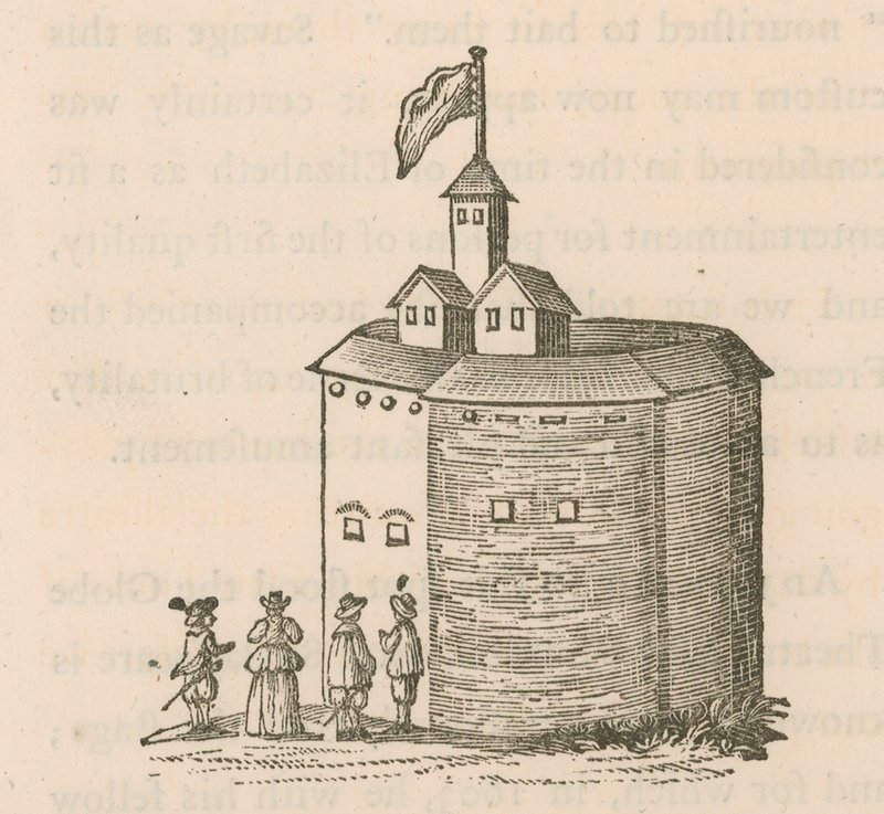 A Globe a Bankside-on, Londonban alkotó: English School