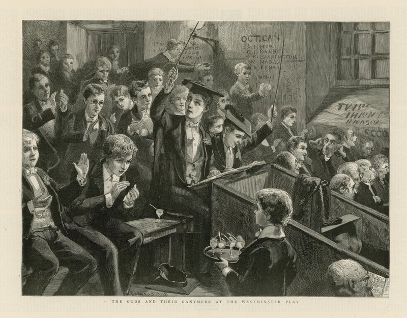 Az istenek és Ganymédesze a Westminster Playen alkotó: English School
