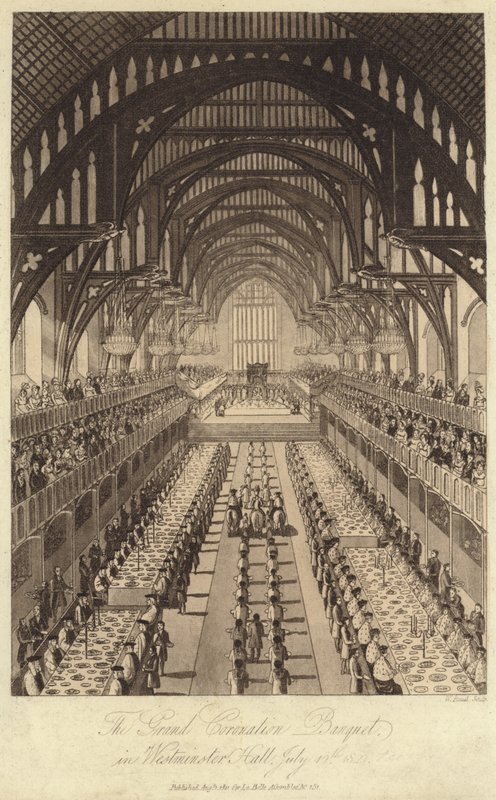 Nagy Koronázási Bankett a Westminster Hallban alkotó: English School