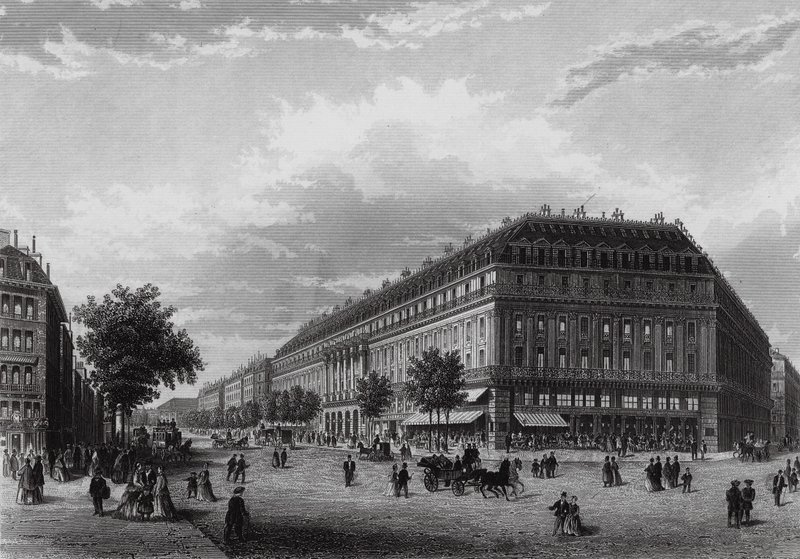 A Grand Hotel, Boulevard des Capucines, Párizs (metszet) alkotó: English School