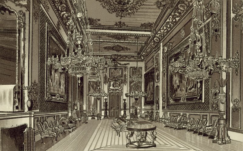 A nagy fogadóterem, a windsori kastély alkotó: English School