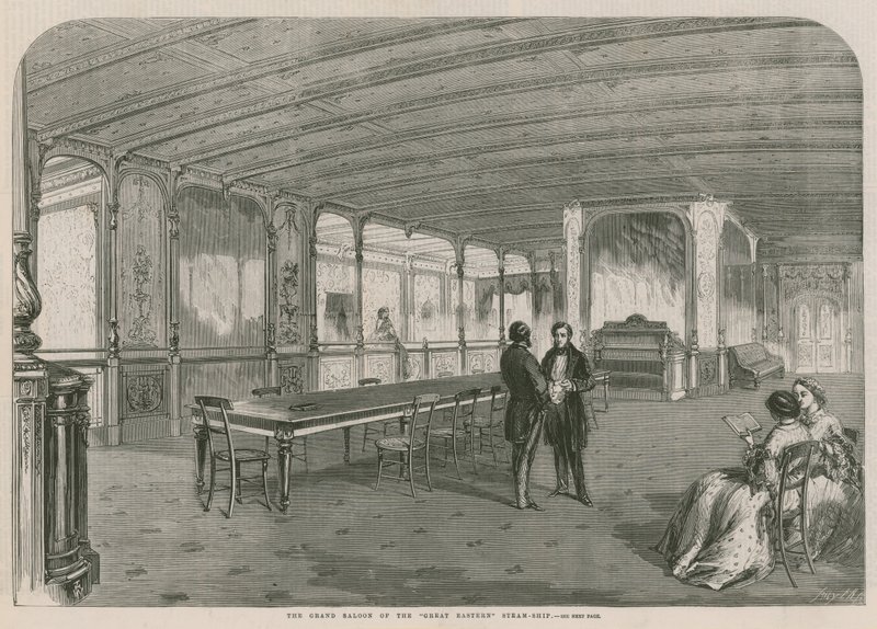 A nagy keleti gőzhajó nagy szalonja alkotó: English School