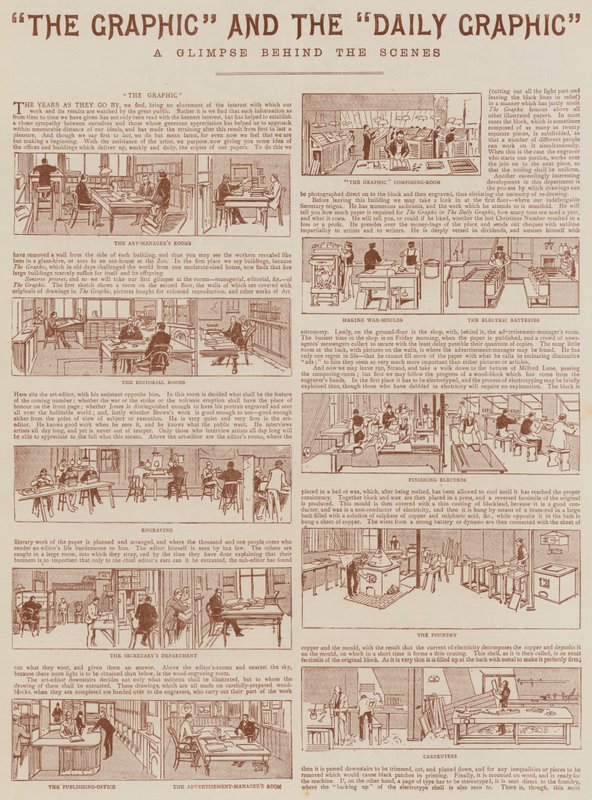"The Graphic" és a "Daily Graphic" (metszet) alkotó: English School
