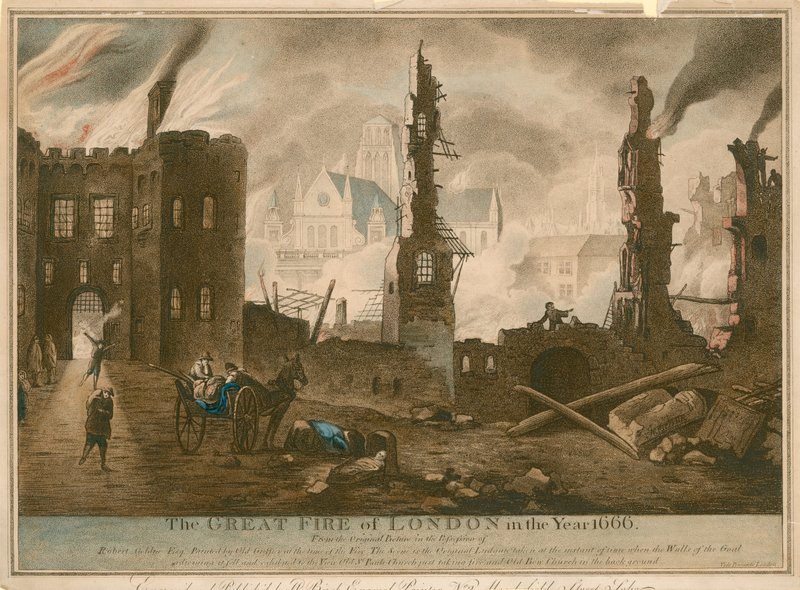 A londoni nagy tűzvész 1666-ban alkotó: English School