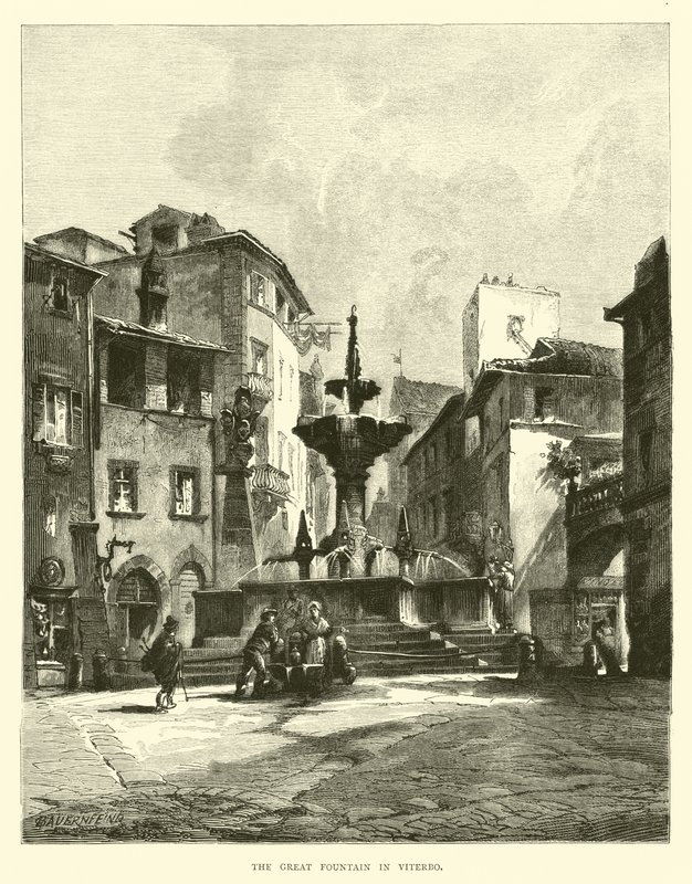 A nagy szökőkút Viterbóban alkotó: English School