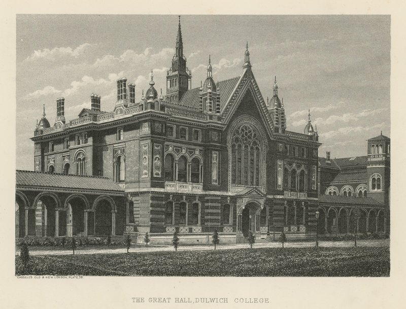 A Dulwich College nagyterme alkotó: English School