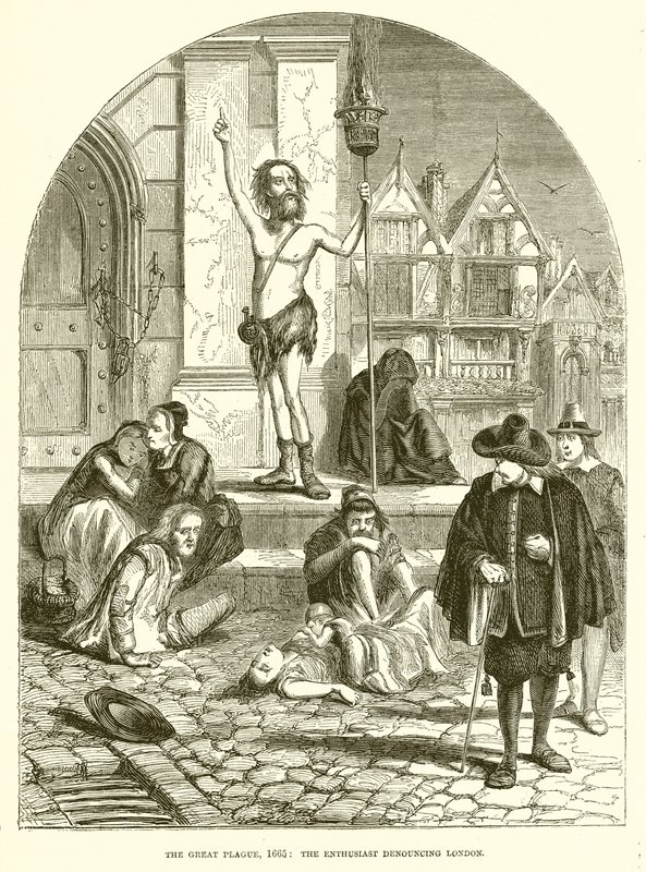 A nagy pestis, 1665: A lelkes Londont elítélő alkotó: English School