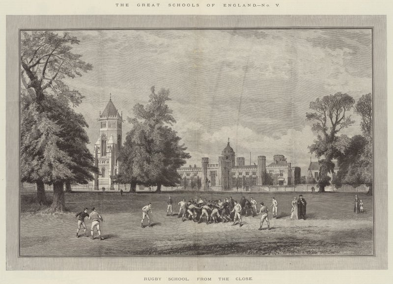 Anglia nagy iskolái, Rugby School, közelről (metszet) alkotó: English School
