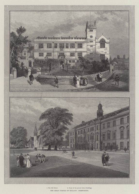 Anglia nagy iskolái, Shrewsbury (metszet) alkotó: English School