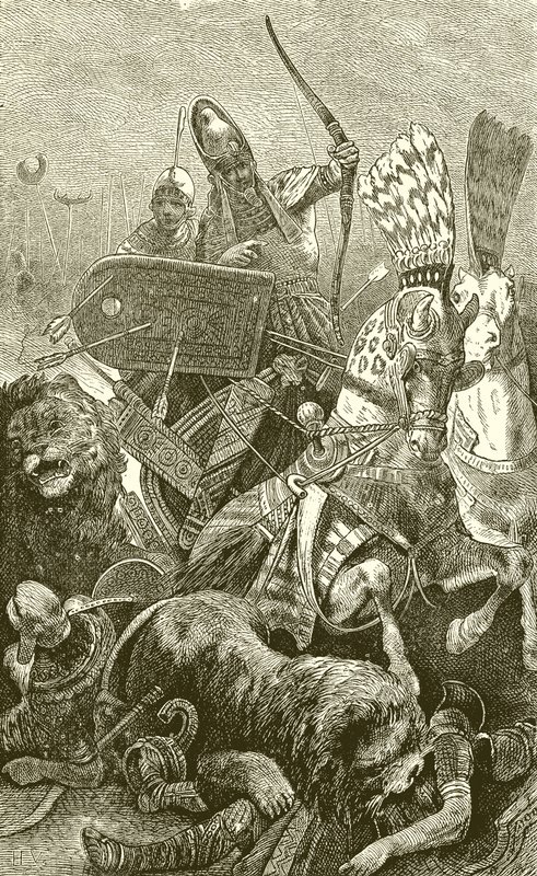 A Nagy Sesostris (II. Ramszesz) a kadeschi csatában alkotó: English School