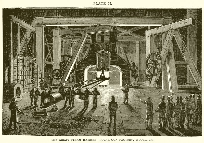 The Great Steam Hammer – Royal Gun Factory, Woolwich alkotó: English School