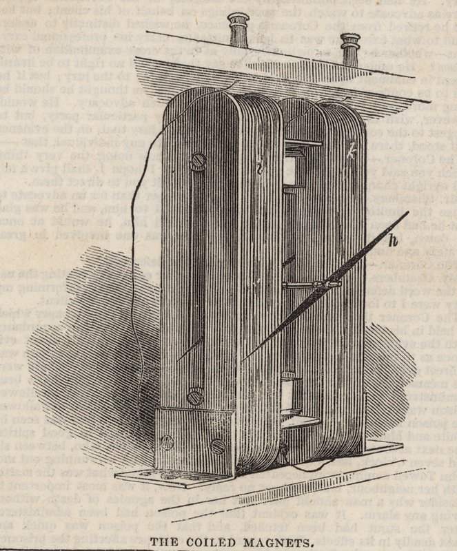 The Great Western Electric Telegraph: A tekercselt mágnesek alkotó: English School