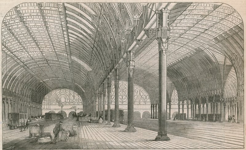 A Great Western Railway új végállomása Paddingtonban alkotó: English School