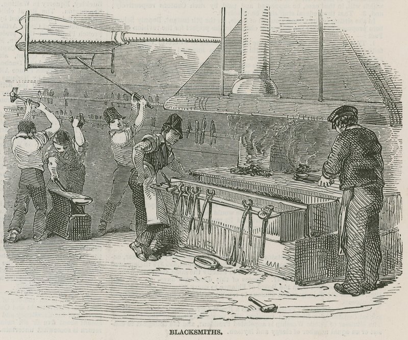A Greenwichi Királyi Kórházi Iskolák; Kovácsok alkotó: English School