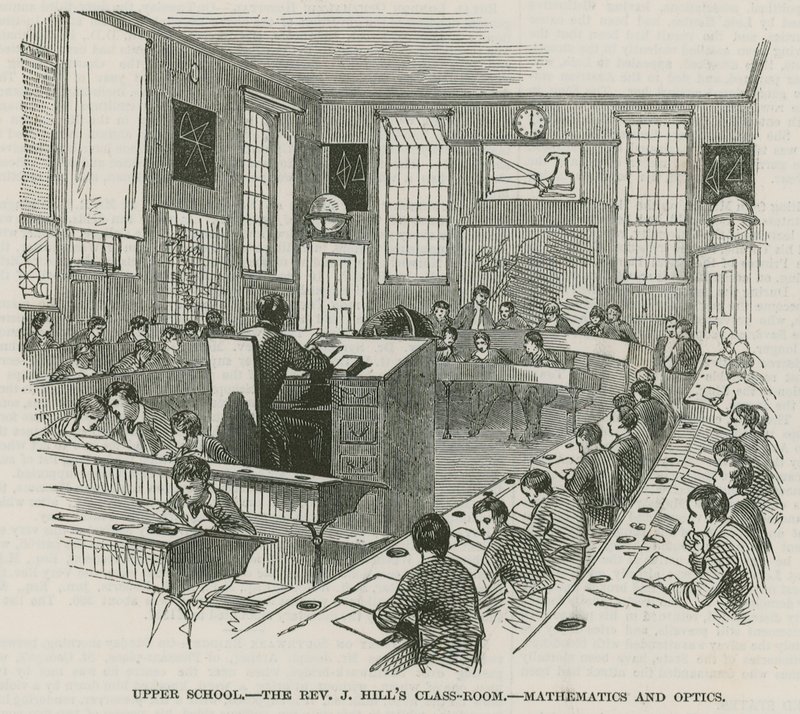 A Greenwichi Királyi Kórházi Iskolák; Felső iskola: The Reverend J Hills tanterem alkotó: English School