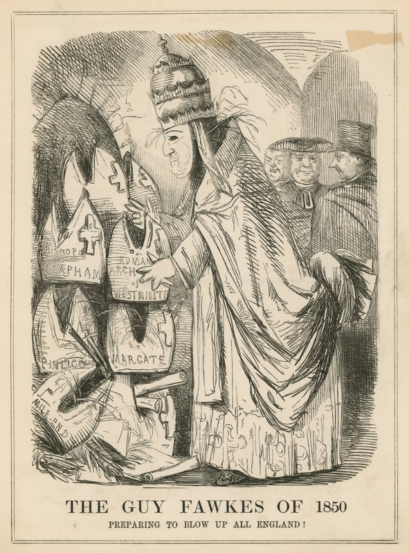 A Guy Fawkes 1850-ben alkotó: English School