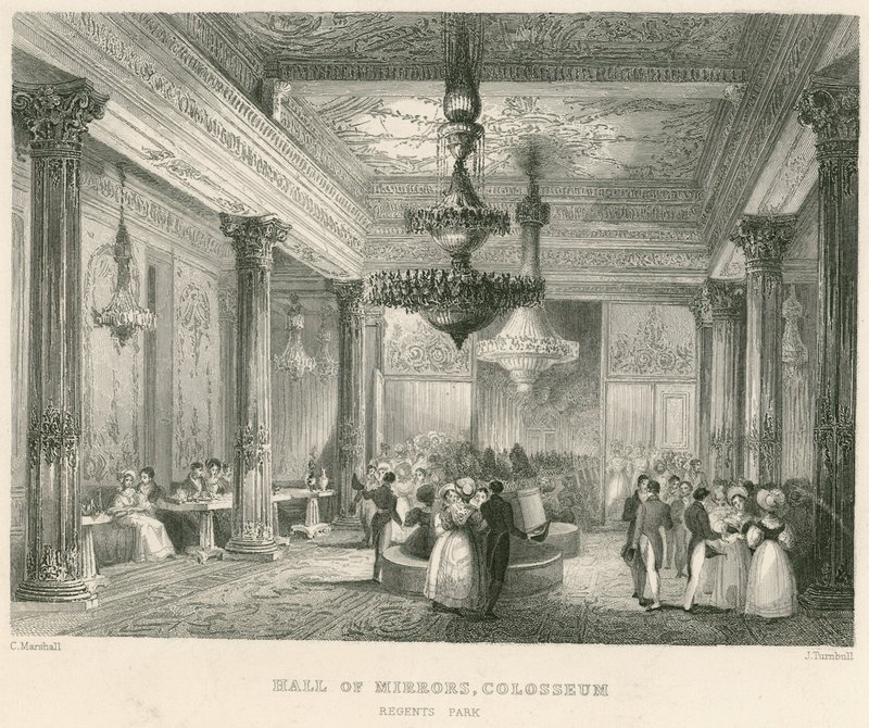 A Tükörcsarnok, Colosseum, Regents Park, London alkotó: English School