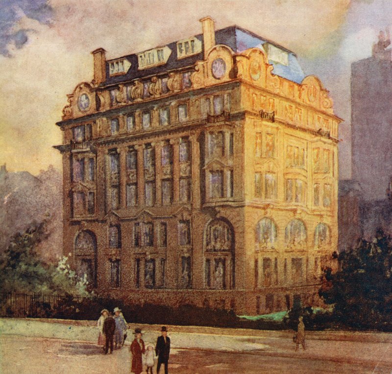 Az Anglo-American Oil Co, Ltd. központi irodája, Queen Anne