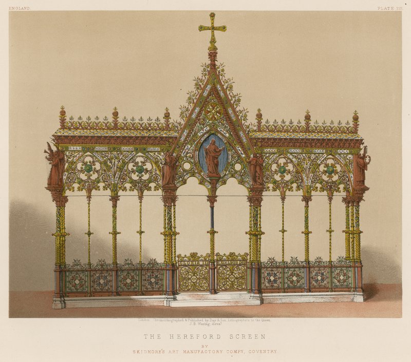 A Hereford képernyő, Skidmores Art Manufactory Company, Coventry alkotó: English School