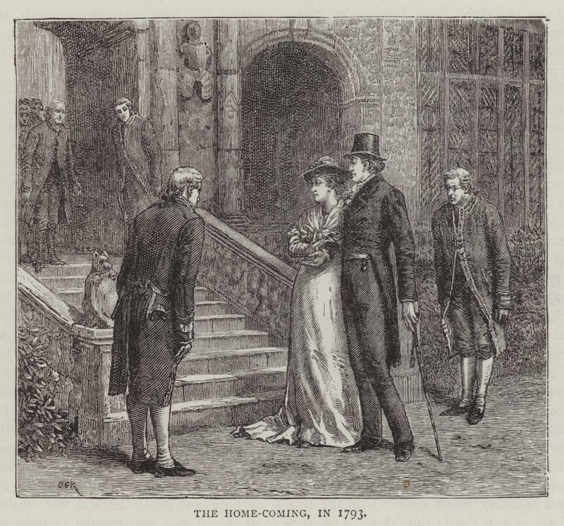 A hazatérés, 1793-ban (metszet) alkotó: English School