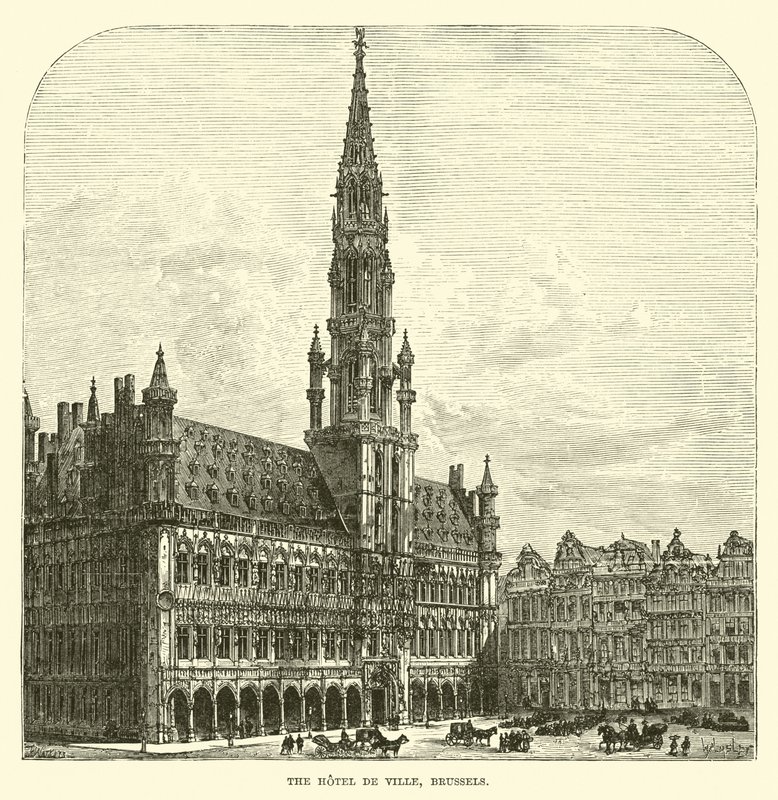 A Hotel de Ville, Brüsszel alkotó: English School