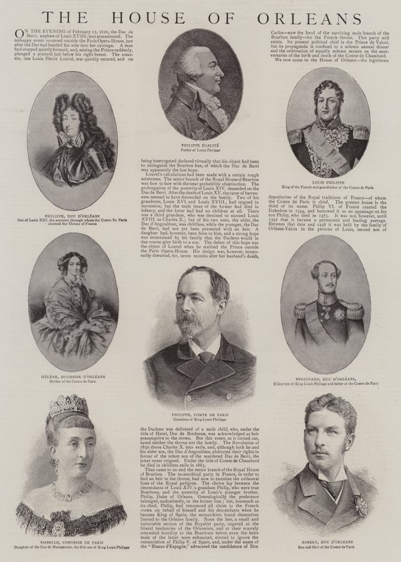Az Orléans-ház (metszet) alkotó: English School