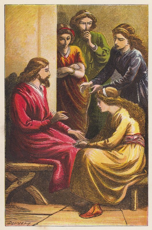 A betániai szerény otthon (színes litográfia) alkotó: English School