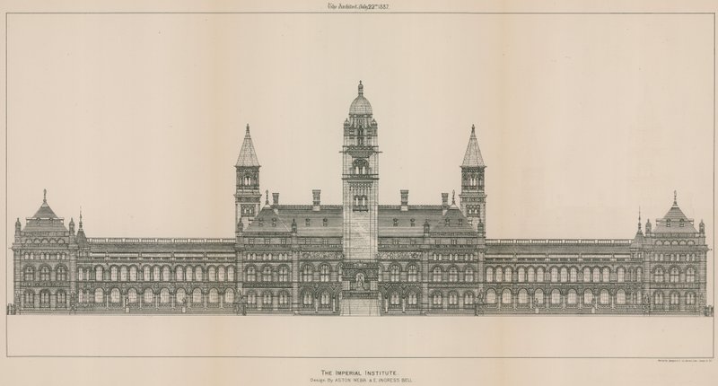 The Imperial Institute: Aston Webb és E Ingress Bell tervezte alkotó: English School
