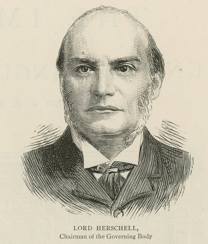 A Birodalmi Intézet: Lord Herschell, a Vezető Testület elnöke alkotó: English School