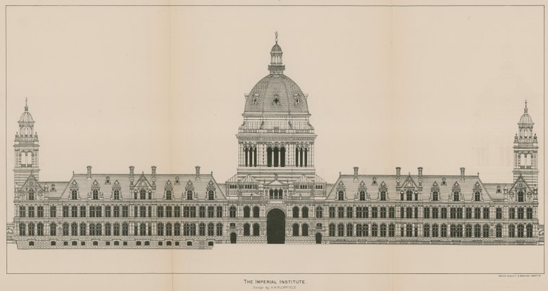 The Imperial Institute, tervező: A W Blomfield alkotó: English School