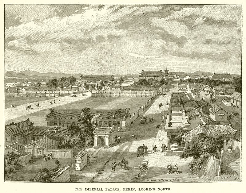 A császári palota, Pekin, északra néz alkotó: English School
